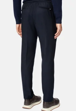 Pantalons-Boggi Milano Pantalon De Ville En Flanelle