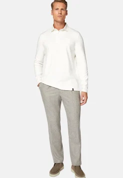 Pantalons-Boggi Milano Pantalon De Ville En Flanelle