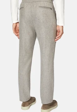 Pantalons-Boggi Milano Pantalon De Ville En Flanelle