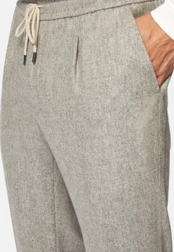 Pantalons-Boggi Milano Pantalon De Ville En Flanelle