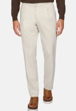 Pantalons-Boggi Milano Pantalon En Coton Avec Pinces