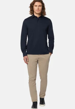 Pantalons-Boggi Milano Pantalon En Coton Extensible