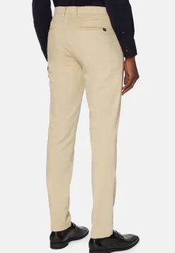 Pantalons-Boggi Milano Pantalon En Coton Tencel Extensible