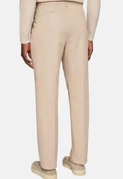 Pantalons-Boggi Milano Pantalon En Gabardine De Coton Extensible