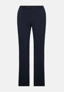 Pantalons-Boggi Milano Pantalon En Laine B Aria bleu marine