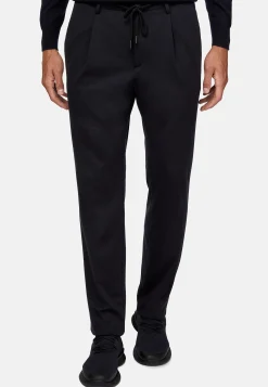 Pantalons-Boggi Milano Pantalon En Laine B Tech