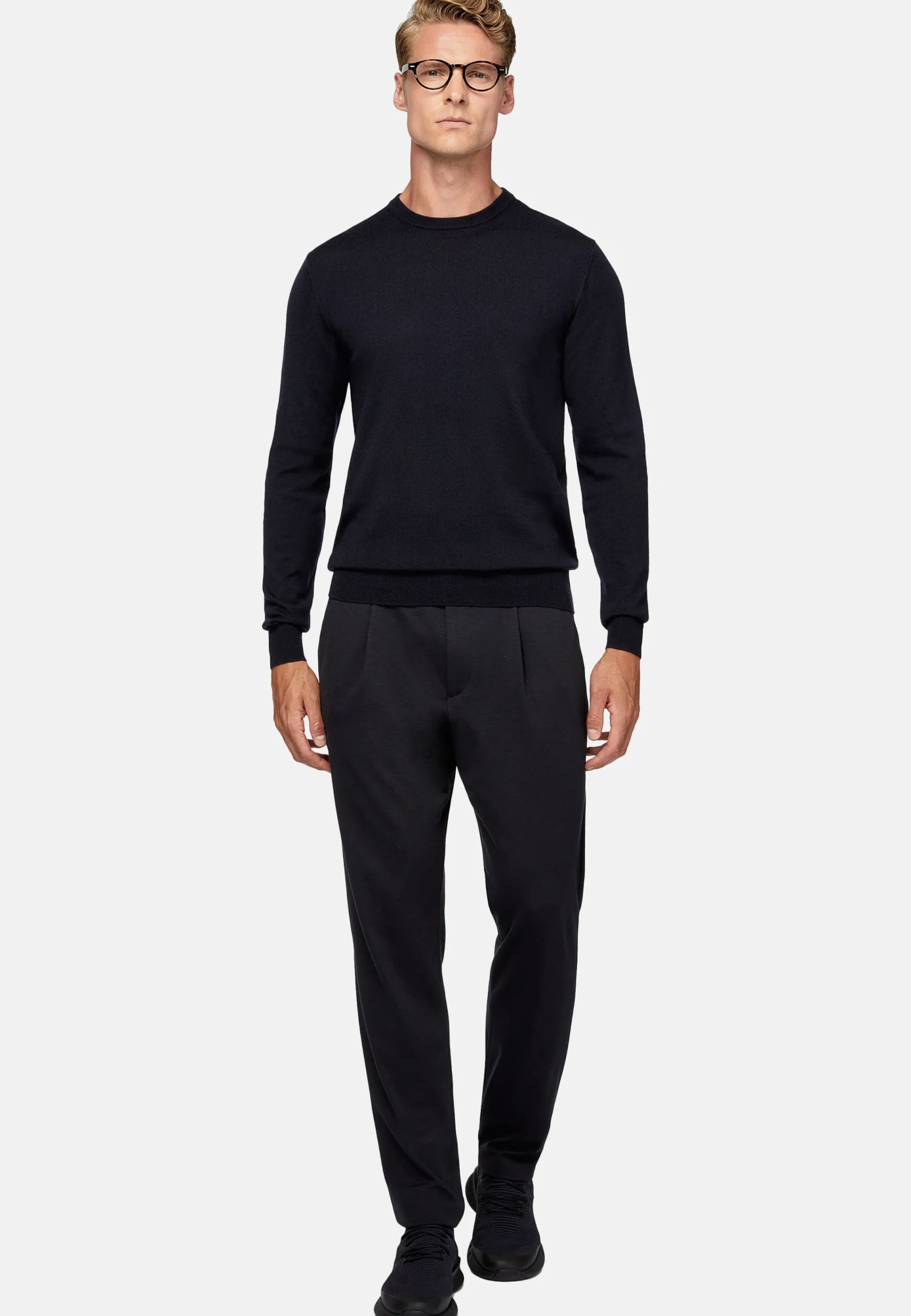 Pantalons-Boggi Milano Pantalon En Laine B Tech