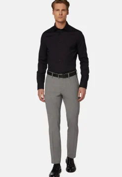 Pantalons-Boggi Milano Pantalon En Laine Stretch Lavable