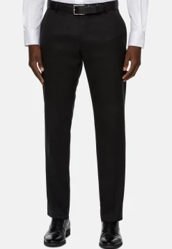 Pantalons-Boggi Milano Pantalon En Sergé De Laine Extensible