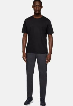 Pantalons-Boggi Milano Pantalon En Tissu Technique Et Coton