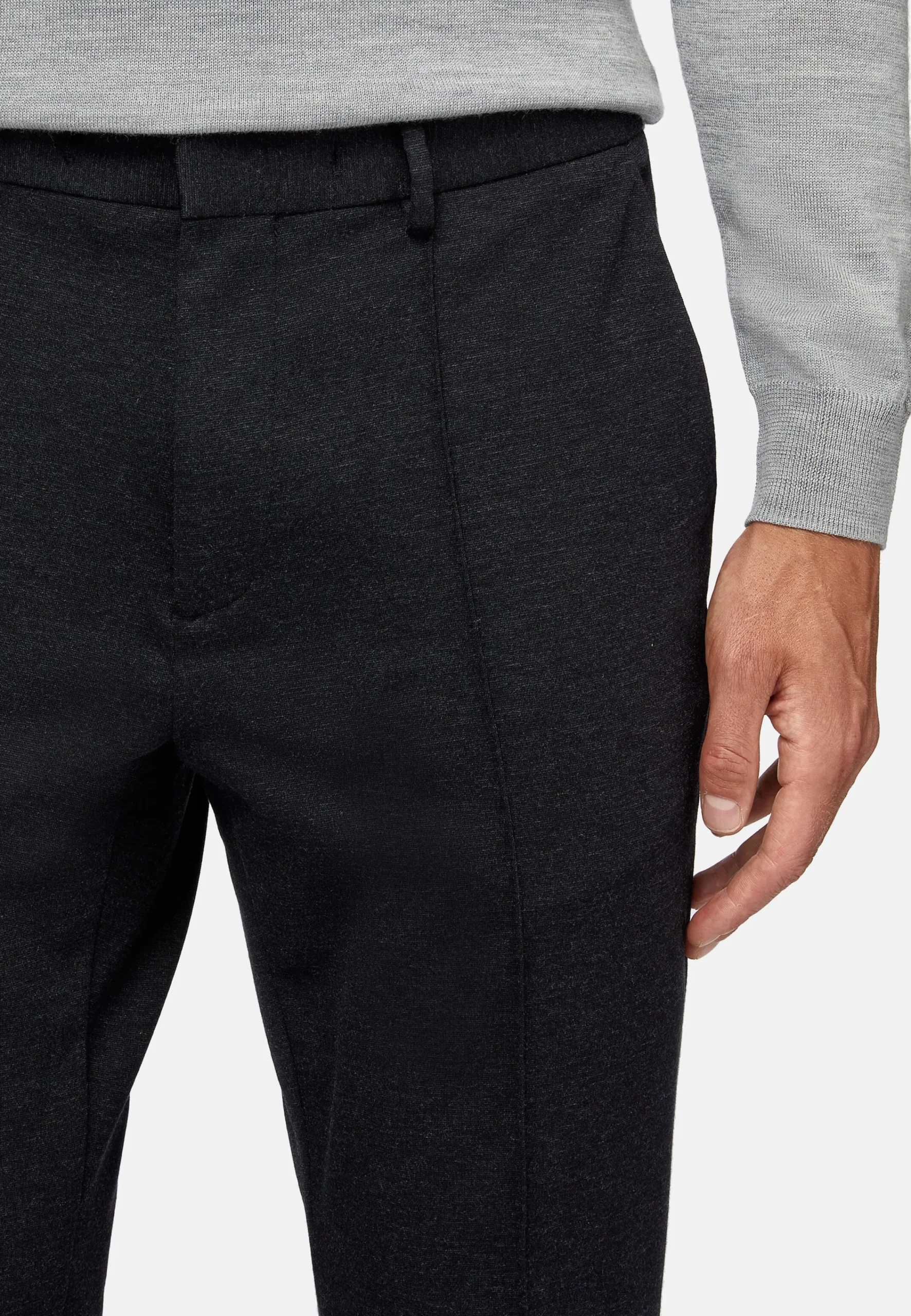 Pantalons-Boggi Milano Pantalon En Viscose Nylon Extensible