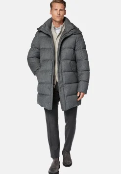 Blousons-Boggi Milano Parka En Flanelle Rembourrée En Plume D'Oie