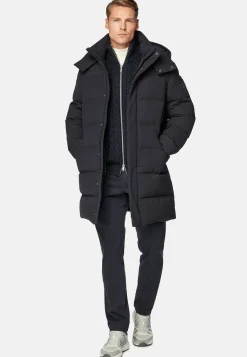 Blousons-Boggi Milano Parka En Nylon En Plume D'Oie BTech bleu marine