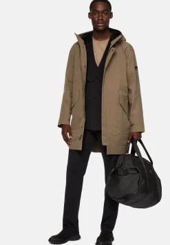 Blousons-Boggi Milano Parka En Tissu Technique Recyclé B Tech Taupe