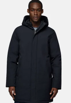 Blousons-Boggi Milano Parka Lamé En Duvet bleu marine