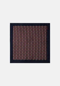 Mouchoir De Poche-Boggi Milano Pochette Motif Géométrique En Soie