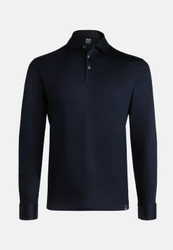 Polos-Boggi Milano Polo En Jersey De Coton Pima Regular Fit Manches Longues