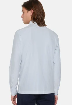 Polos-Boggi Milano Polo En Jersey Japonais Bleu clair