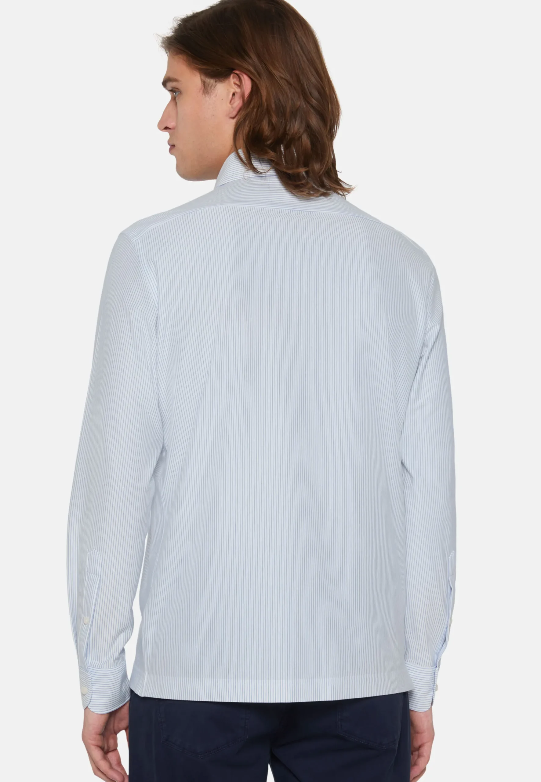 Polos-Boggi Milano Polo En Jersey Japonais Bleu clair