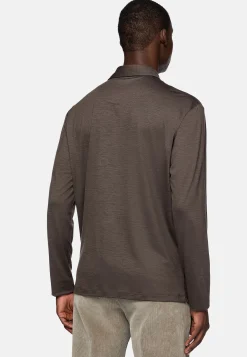 Polos|Tricots-Boggi Milano Polo En Laine Tencel