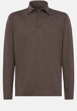 Polos|Tricots-Boggi Milano Polo En Laine Tencel