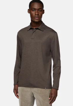 Polos|Tricots-Boggi Milano Polo En Laine Tencel