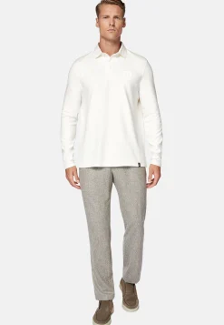 Polos-Boggi Milano Polo Rugby En Jersey De Coton Mélangé Regular Fit