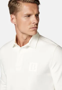 Polos-Boggi Milano Polo Rugby En Jersey De Coton Mélangé Regular Fit