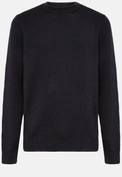 Tricots-Boggi Milano Pull Col Rond Avec Points En Laine Mérinos