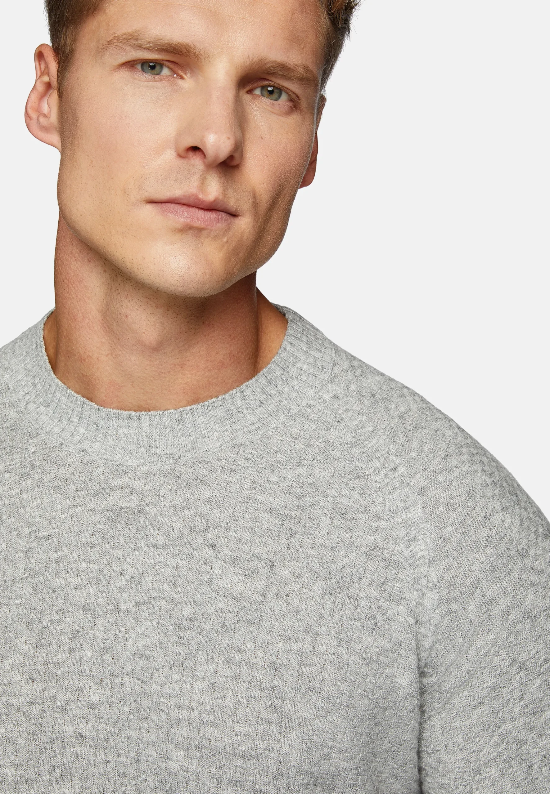 Tricots-Boggi Milano Pull Col Rond En Cachemire Mélangé