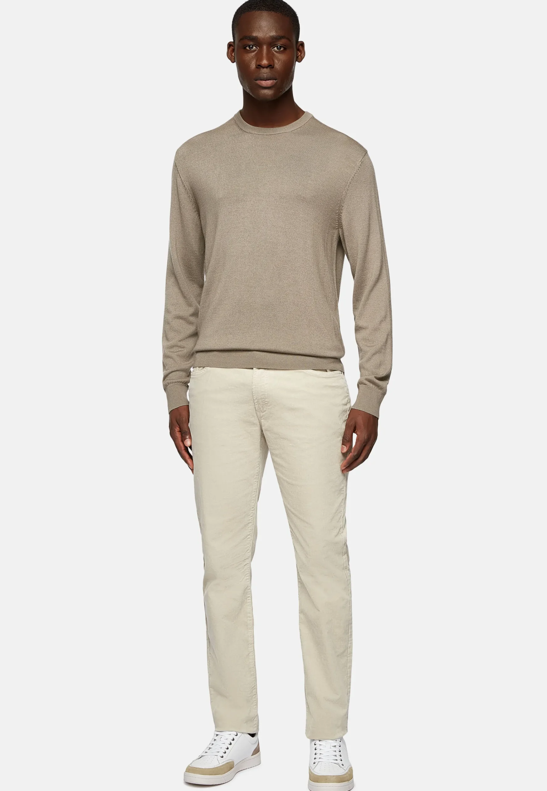 Tricots-Boggi Milano Pull Col Rond En Laine Mérinos