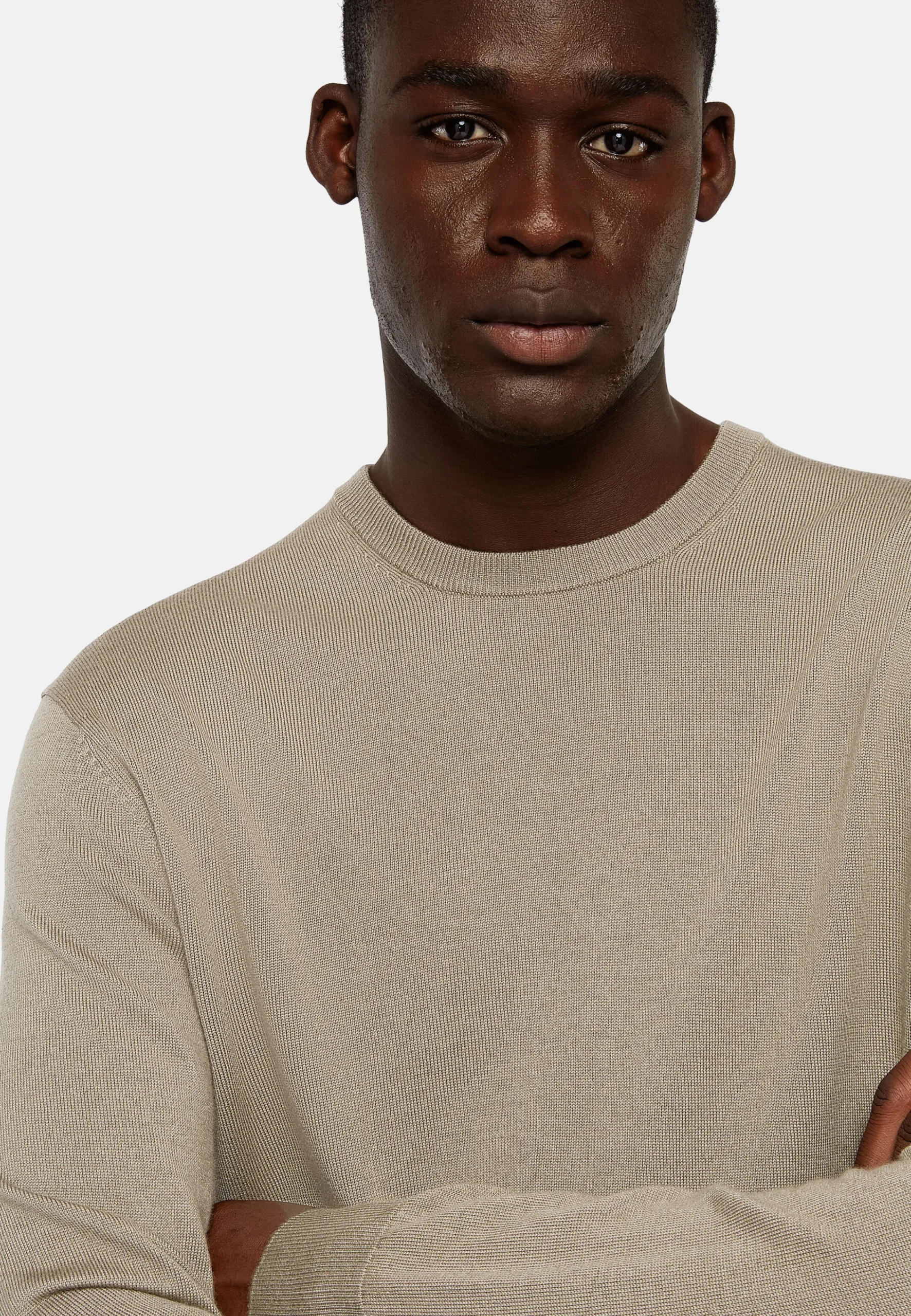 Tricots-Boggi Milano Pull Col Rond En Laine Mérinos