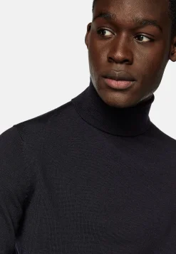 Tricots-Boggi Milano Pull Col Roulé En Laine Mérinos