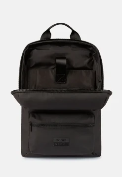 Sacs À Dos Et Trolleys-Boggi Milano Sac À Dos En Tissu Technique Avec Polyester Recyclé Noir