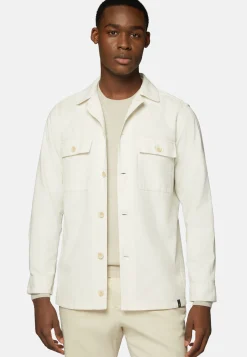 Surchemise & Shirt Jackets-Boggi Milano Surchemise he En Velours Blanc