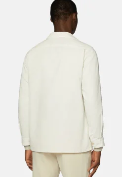 Surchemise & Shirt Jackets-Boggi Milano Surchemise he En Velours Blanc