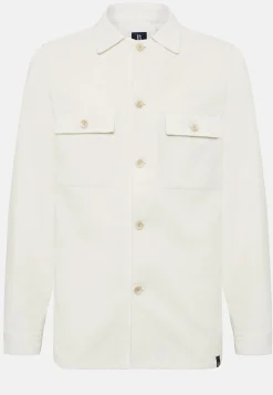 Surchemise & Shirt Jackets-Boggi Milano Surchemise he En Velours Blanc