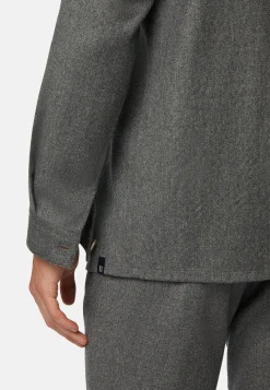 Surchemise & Shirt Jackets-Boggi Milano Surchemise En Flanelle Grise