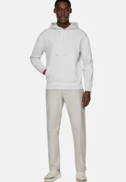 Sweats Et Joggings|Tricots-Boggi Milano Sweat Gris En Maille À Capuche En Coton Technique