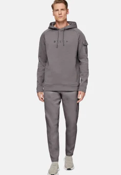 Sweats Et Joggings-Boggi Milano Sweat-Shirt À Capuche En Coton Mélangé Scuba Léger