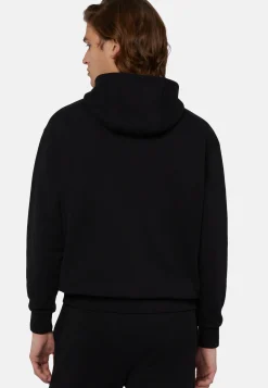 Sweats Et Joggings-Boggi Milano Sweat-Shirt À Capuche En Coton Noir