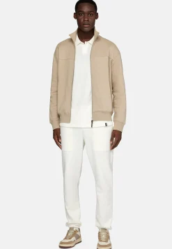 Sweats Et Joggings-Boggi Milano Sweat-Shirt Full Zip Avec Col Montant En Coton