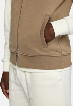 Sweats Et Joggings-Boggi Milano Sweat-shirt Rembourré Sans Manches En Coton Tencel Beige