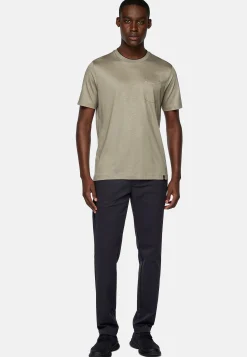 T-Shirts-Boggi Milano T-Shirt En Jersey De Coton Et Tencel