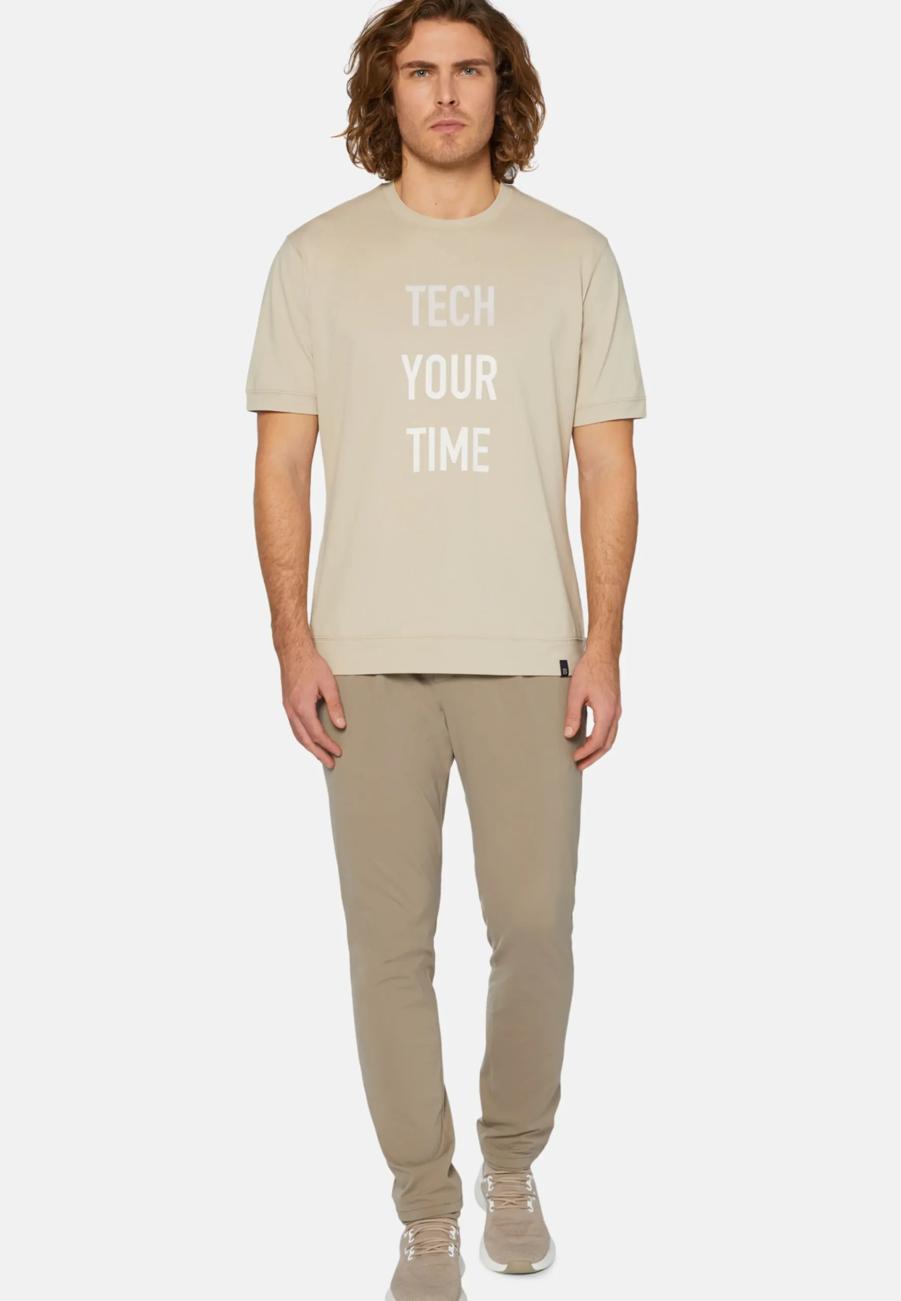 T-Shirts-Boggi Milano T-shirt En Piqué Performant