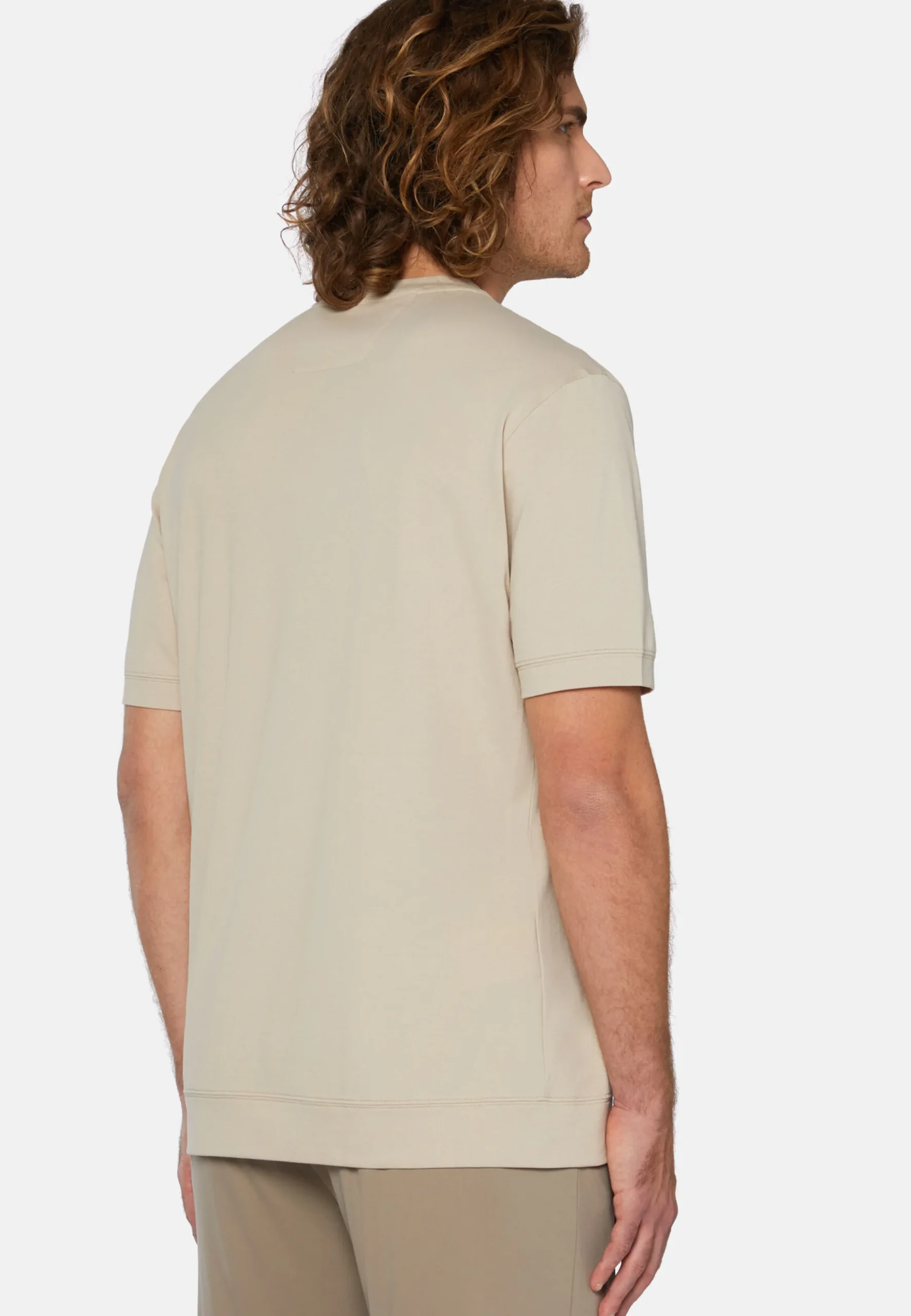 T-Shirts-Boggi Milano T-shirt En Piqué Performant