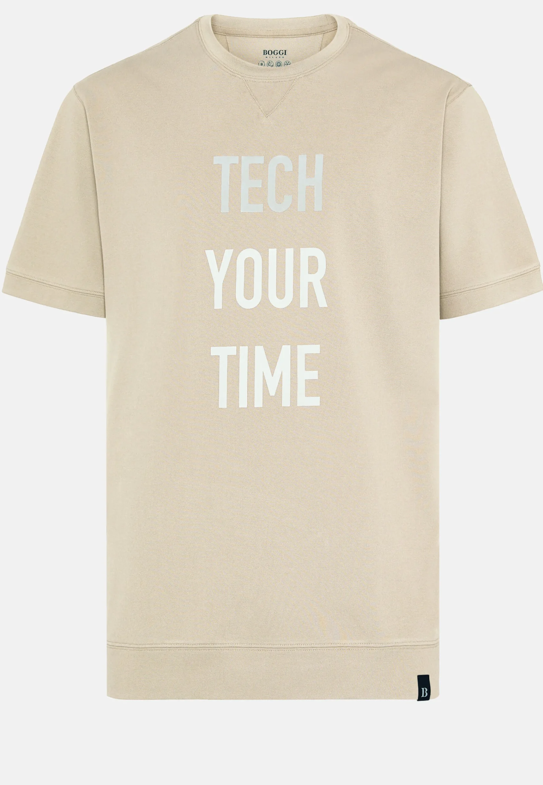 T-Shirts-Boggi Milano T-shirt En Piqué Performant