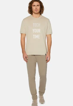 T-Shirts-Boggi Milano T-shirt En Piqué Performant