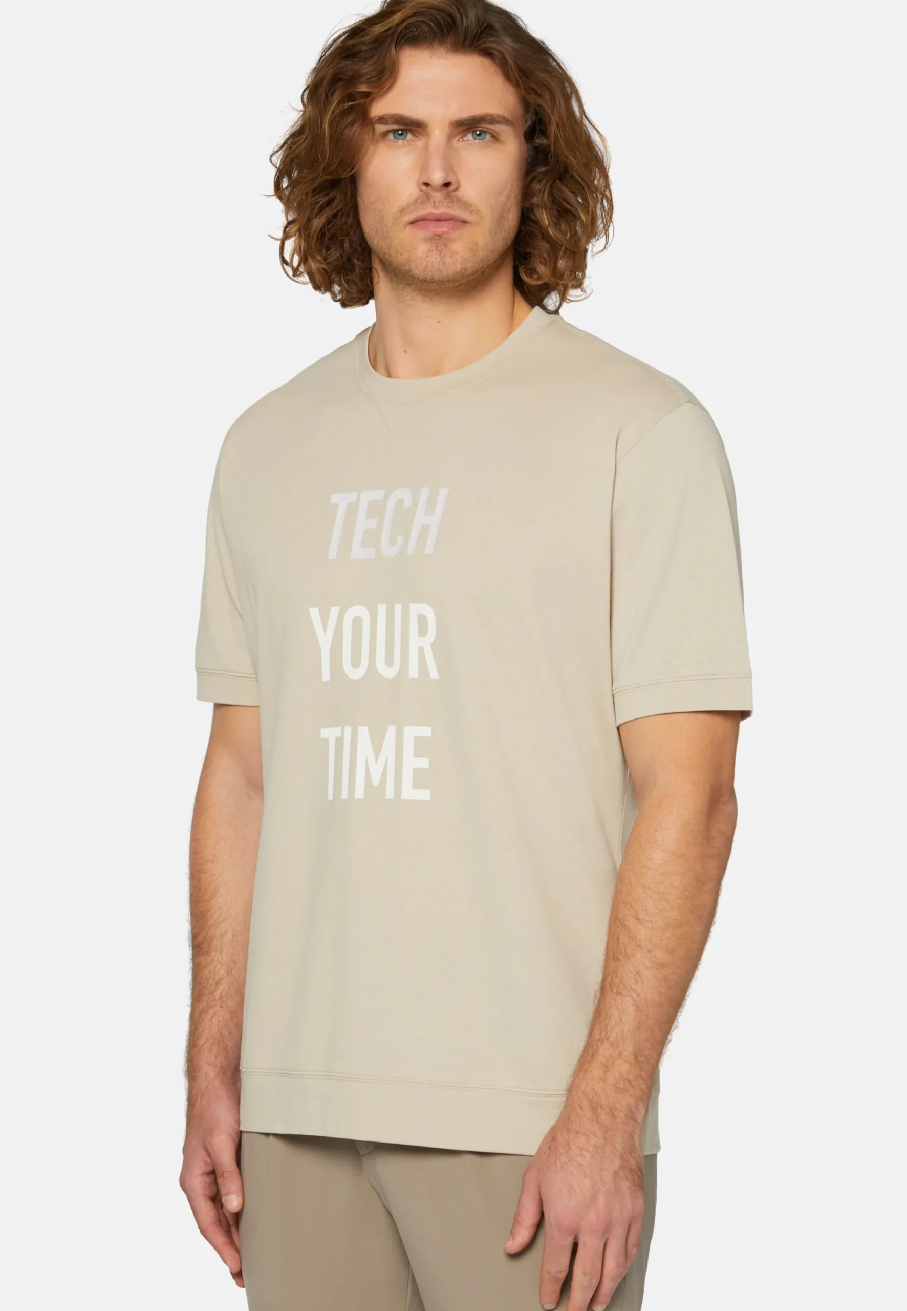 T-Shirts-Boggi Milano T-shirt En Piqué Performant