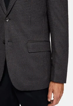 Vestes-Boggi Milano Veste B Jersey Marron Et Bleu En Laine Brown - Blue